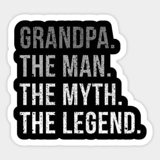 Grandpa The The Myth The Legend Sticker